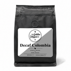 Decaf Colombia coffee bag from The Golden Hopper